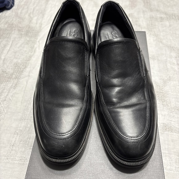 ECCO Lisbon Apron Slipon Men's Shoes 622144 01001 Sz 43 US 9-9.5 Black - Picture 2 of 13